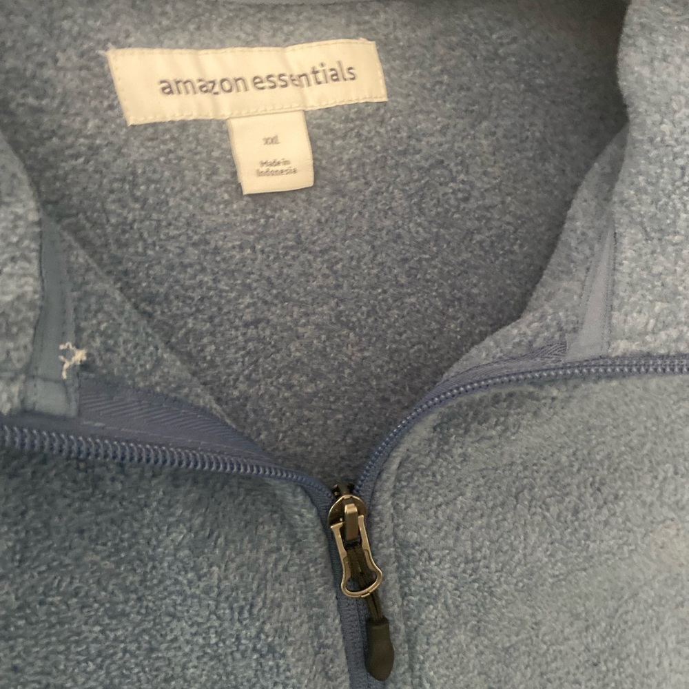 Blue Zip-Up Jacket fleece SZ XXL - Picture 3 of 6